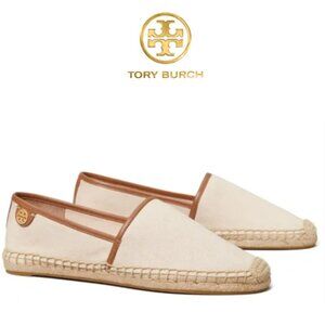 Tory Burch Canvas Flat Espadrille NWT